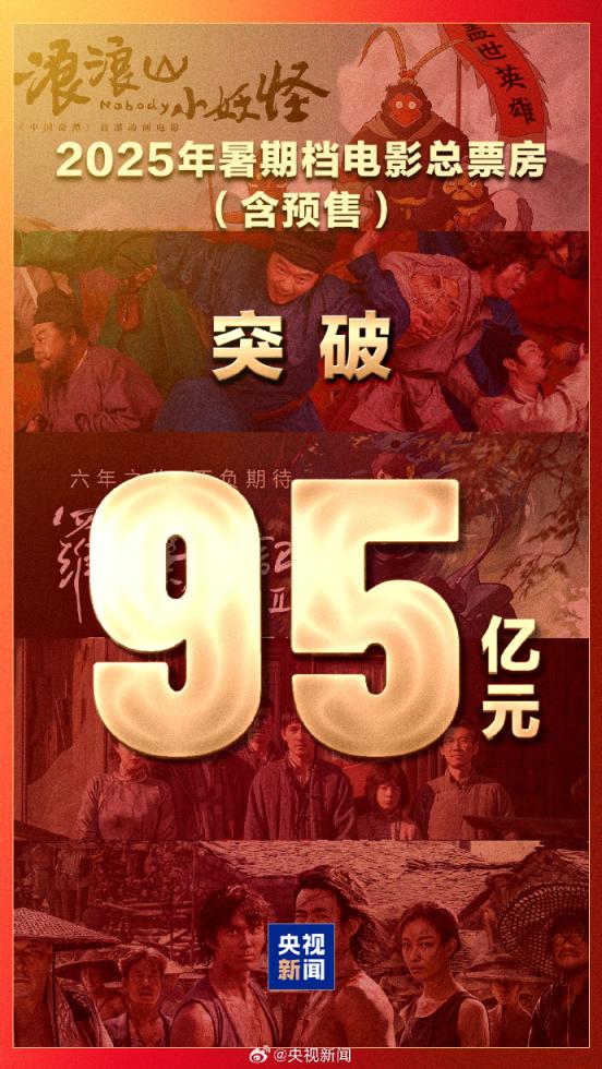 元配网 暑期档票房超95亿，《南京照相馆》领跑